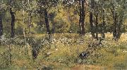 Ivan Shishkin The lawn in the forest oil painting